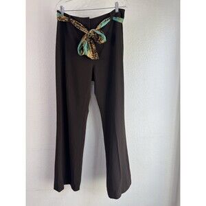 Russell Kemp Brown Business Professional Slacks With Tie Belt Size 12